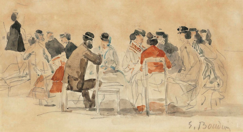Scène de plage (circa 1866)