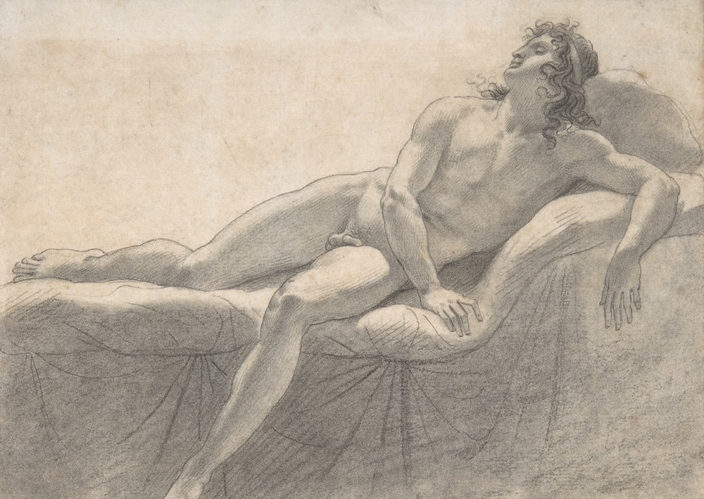 Male Nude Reclining on a Divan (ca. 1793)