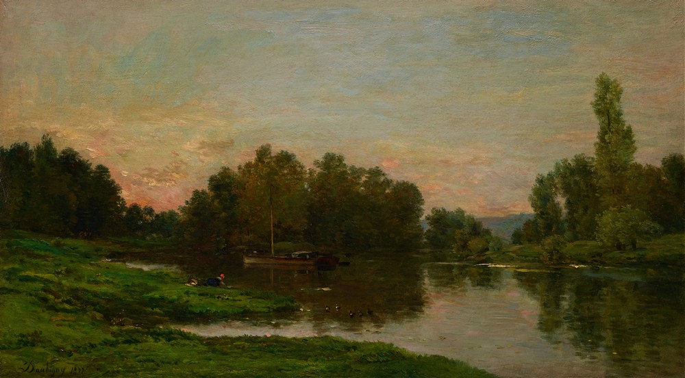 The Painter’s Barge at the Ile de Vaux on the Oise River