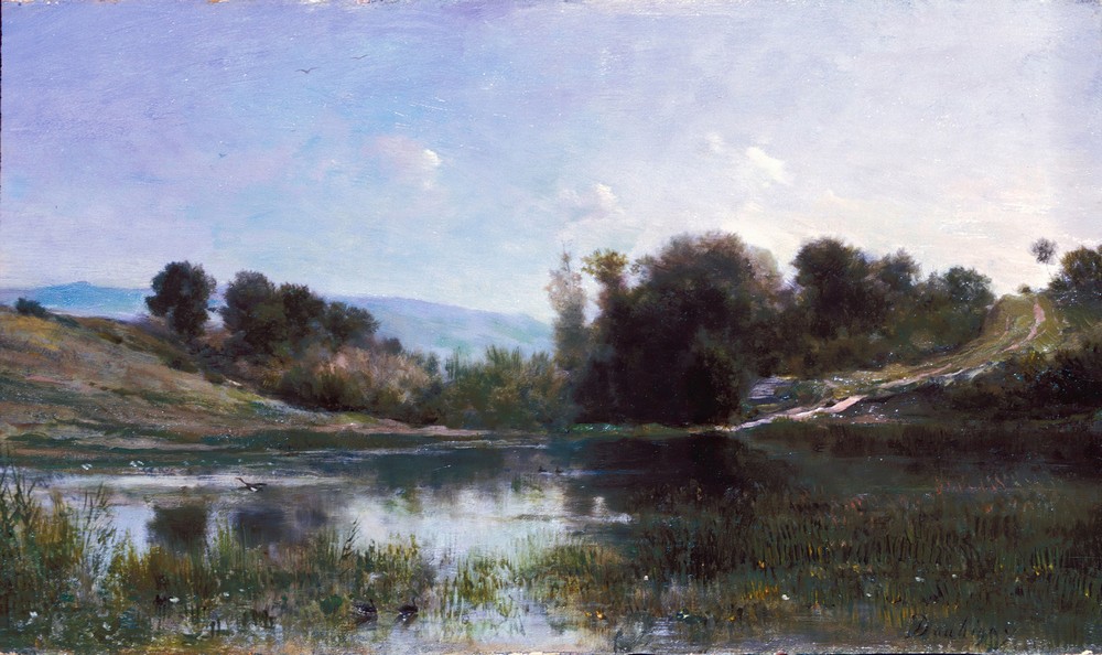 Pond at Gylieu (between 1854 and 1869)