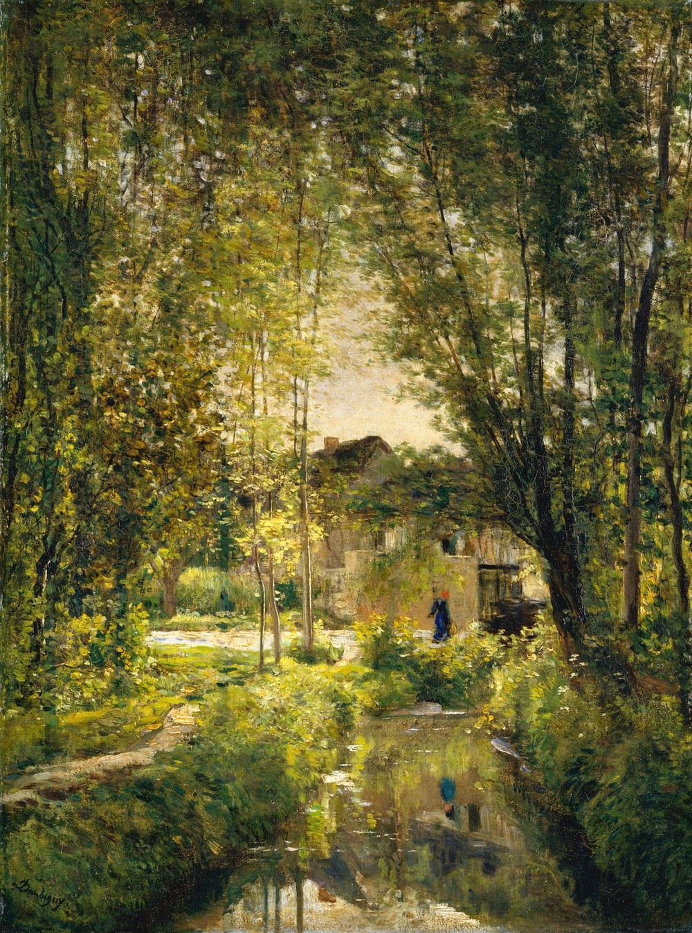 Landscape with a Sunlit Stream (ca. 1877)