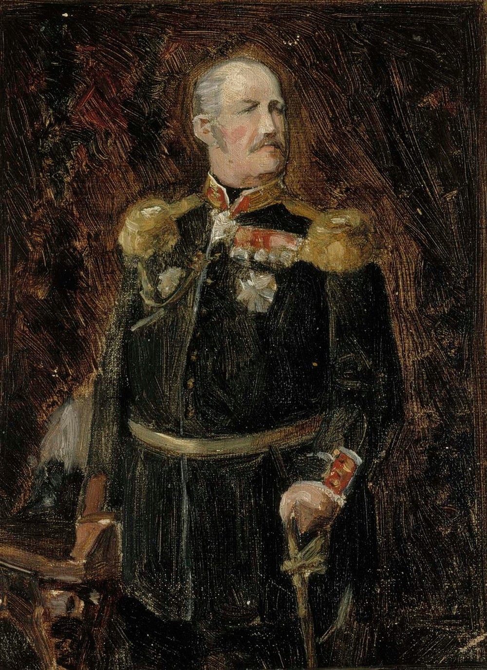 Porträtt av Generaladjutanten, greve Adolf Aminoff