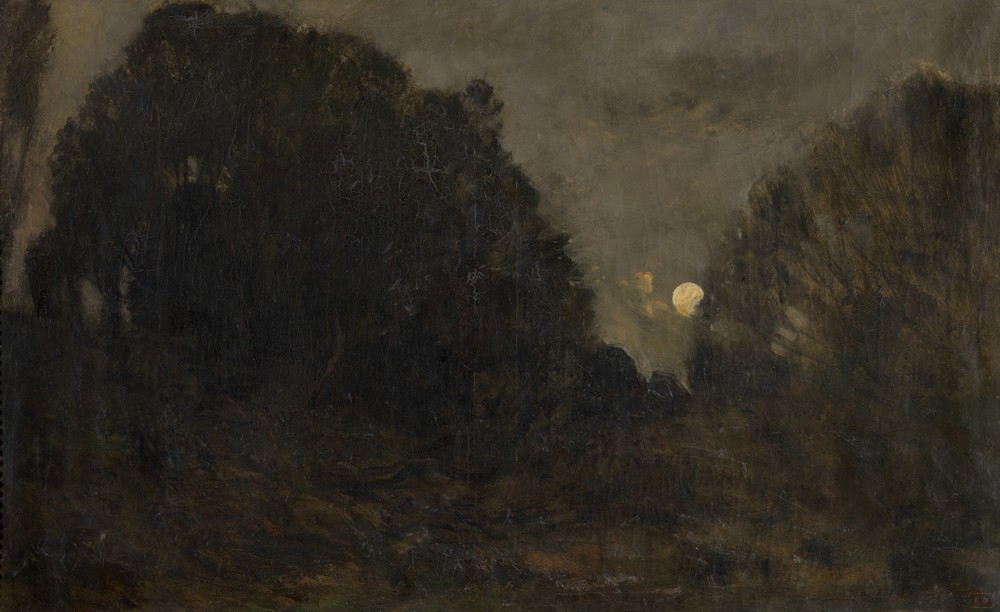 Rising moon in Barbizon (19th century)