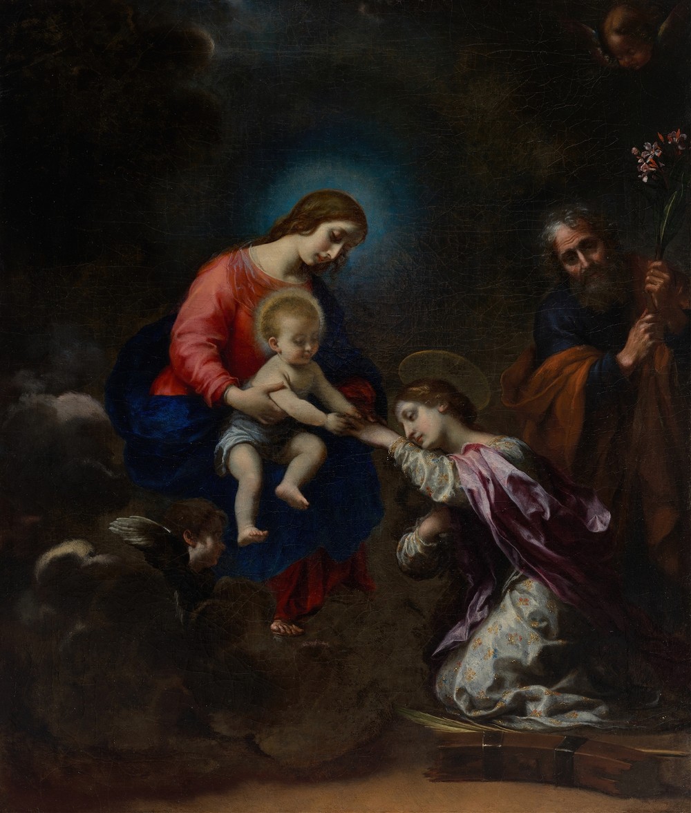 The Mystic Marriage of Saint Catherine of Alexandria (ca. 1656)