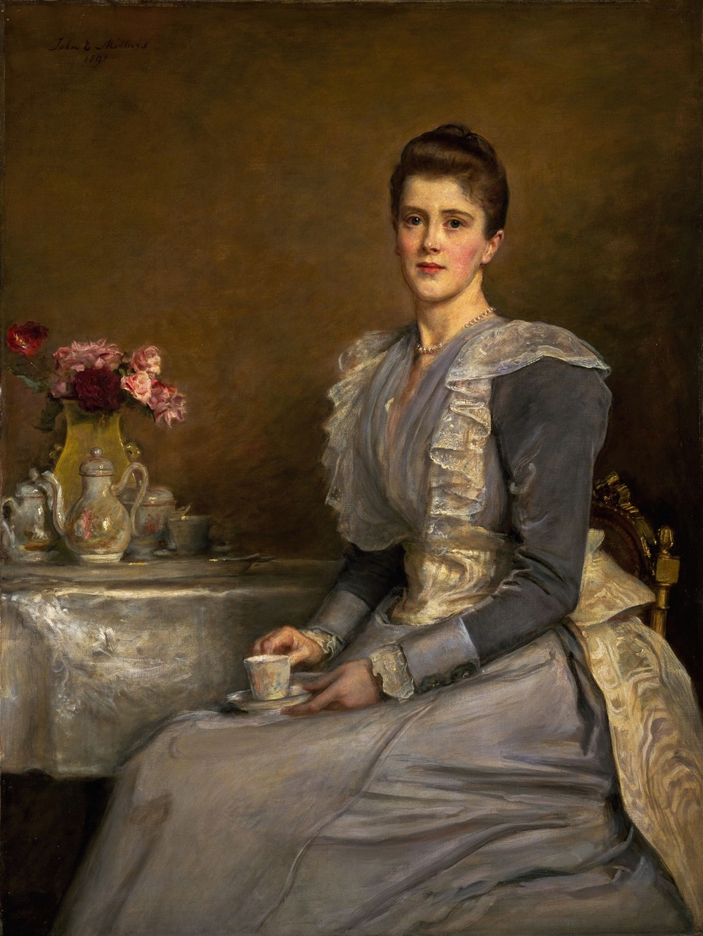 Portrait of Mary Endicott (d.1957), Mrs Joseph Chamberlain (1890-91)