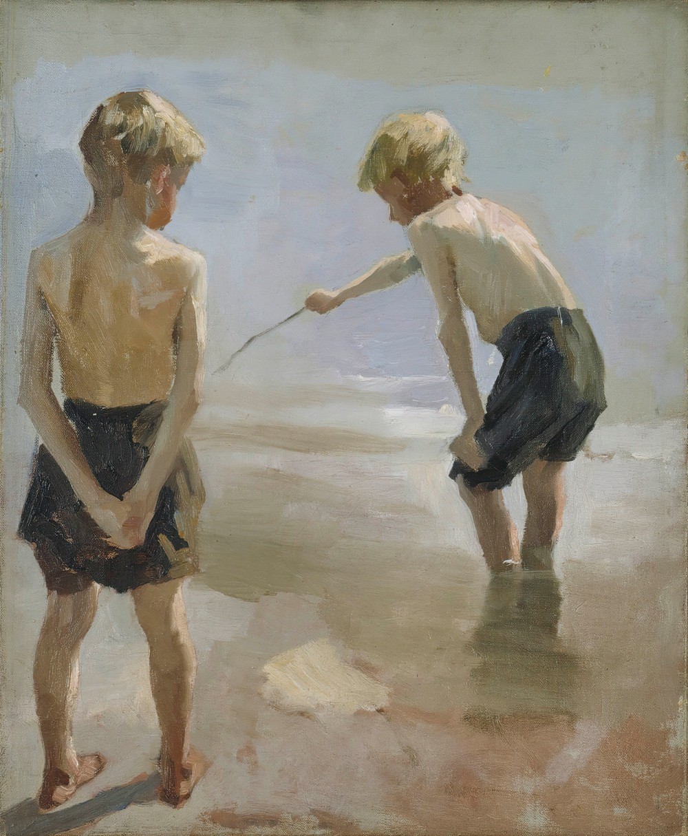 Study for the Boys Playing on the Shore