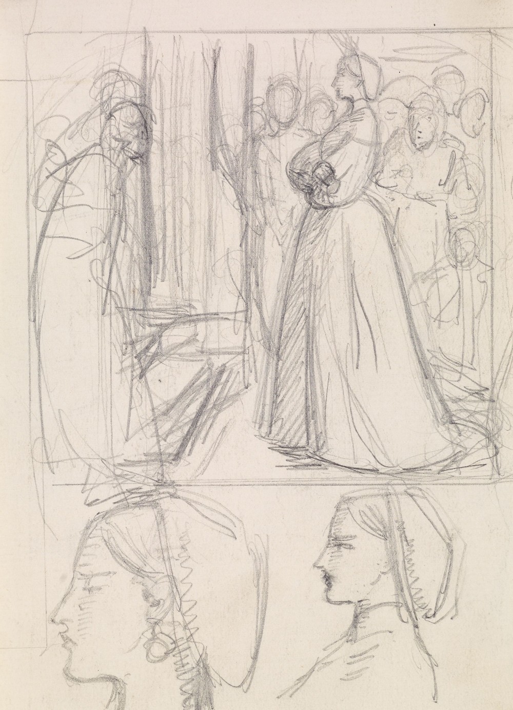 Christina Rossetti’s Maude Clare – Figure and Head Studies