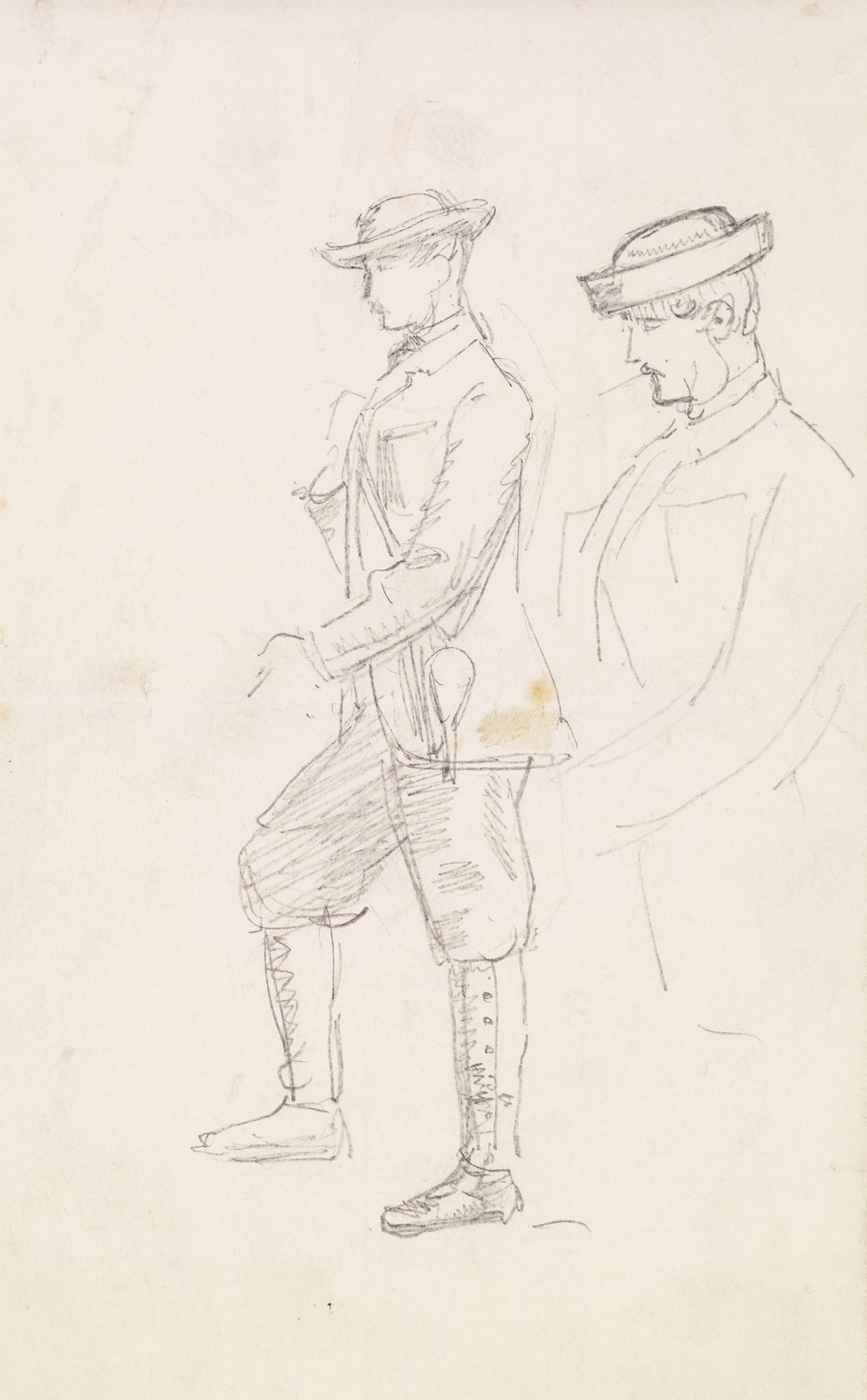 Male – Two Sketches of a young Man dressed for Shooting (1855-65)