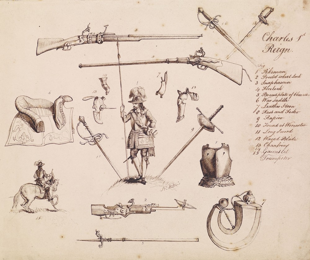 Sketches of Armour – Study for Charles I