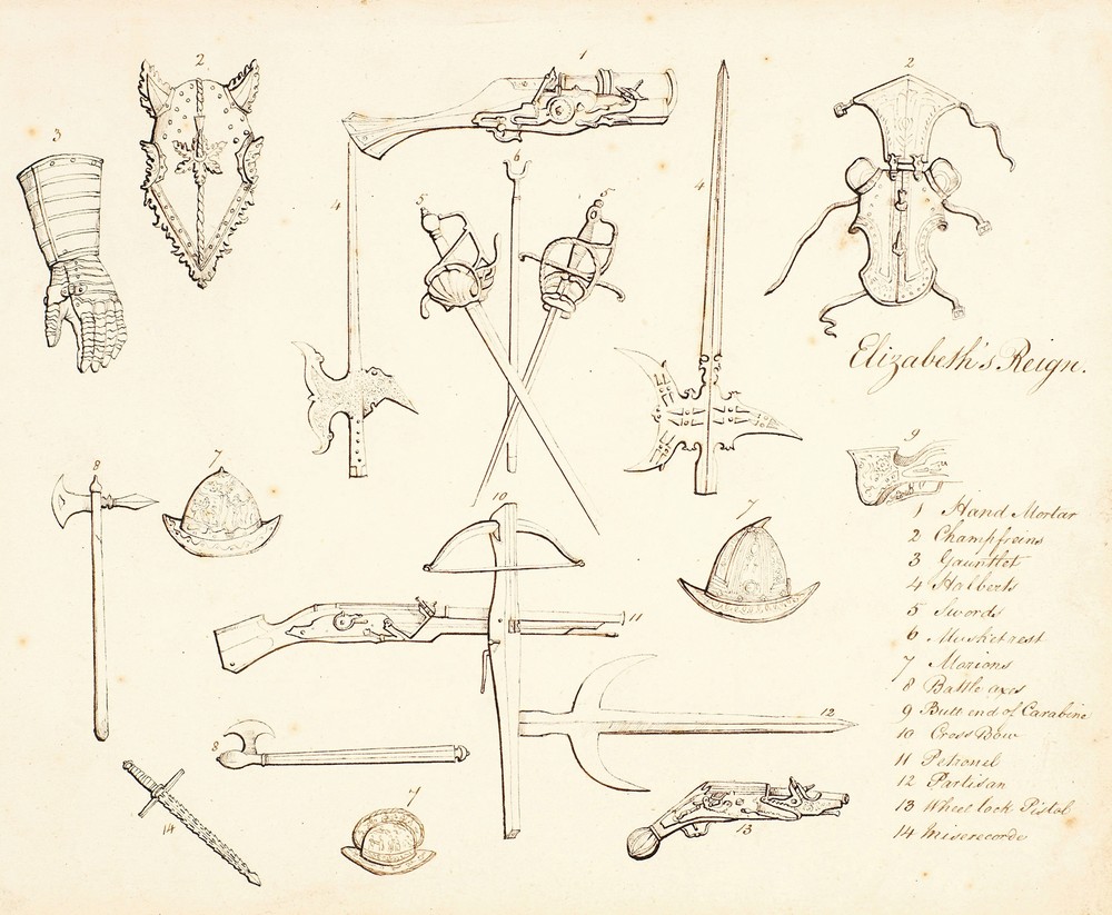 Sketches of Armour – Study for Elizabeth I (1844-45)
