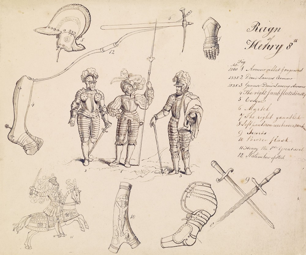 Sketches of Armour – Study for Henry VIII