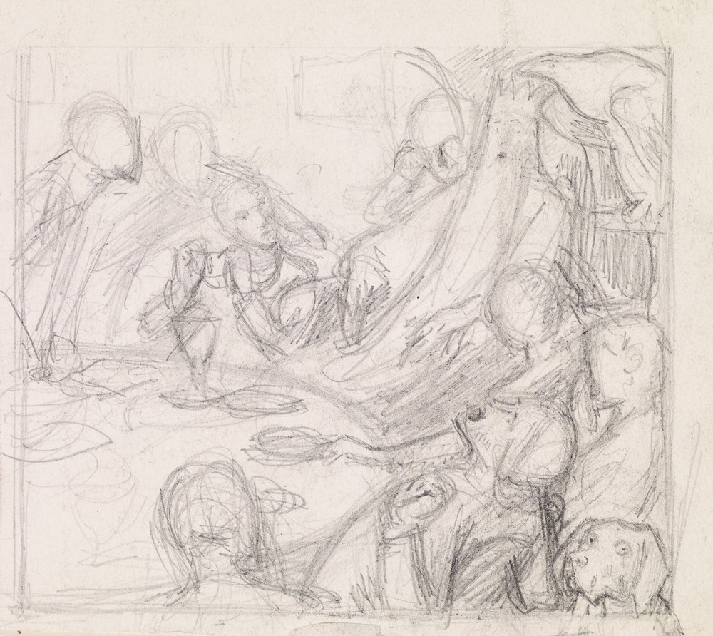 Tennyson’s The Day-Dream – Sketch of the King and Courtiers awakening the Revival (1855-56)