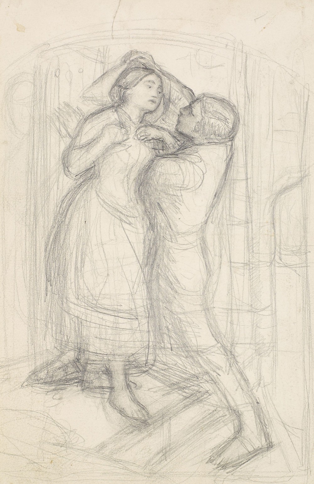 The Escape of a Heretic – Sketch of the Girl and her Lover