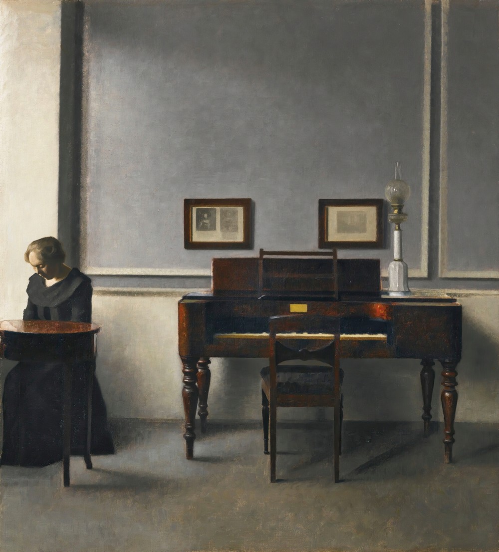 Ida In An Interior With Piano