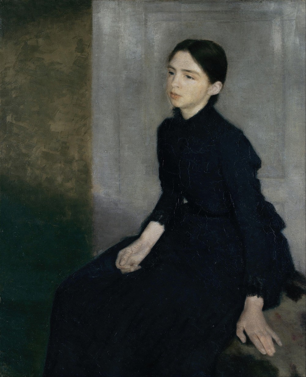 Portrait of a young woman. The artist’s sister Anna Hammershøi