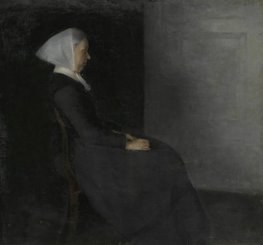Kunstnerens Moder Frederikke Hammershøi (Portrait Of The Artist’s Mother)