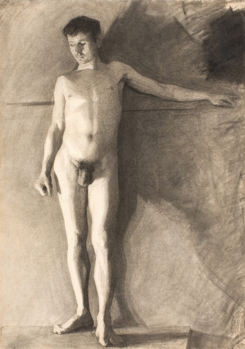 Stående mandlig model