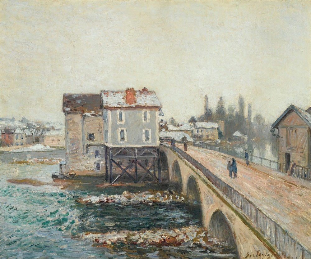 Le Pont De Moret Et Les Moulins – Effet D’hiver