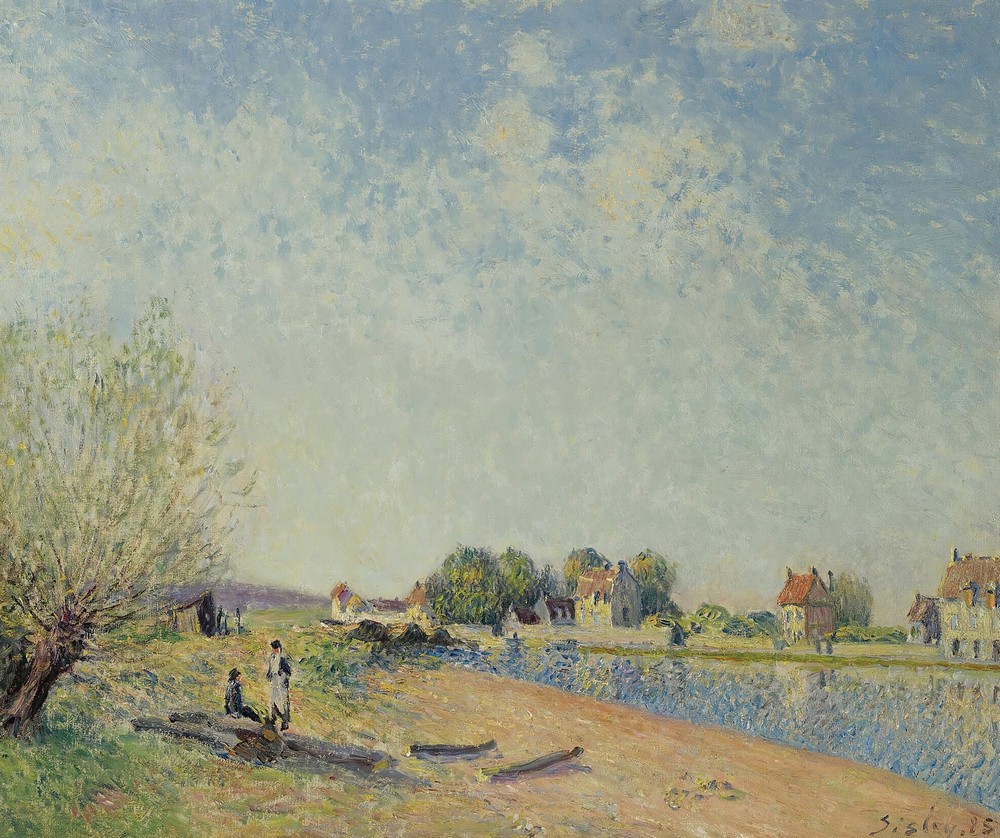 Le Canal Du Loing À Saint-Mammès