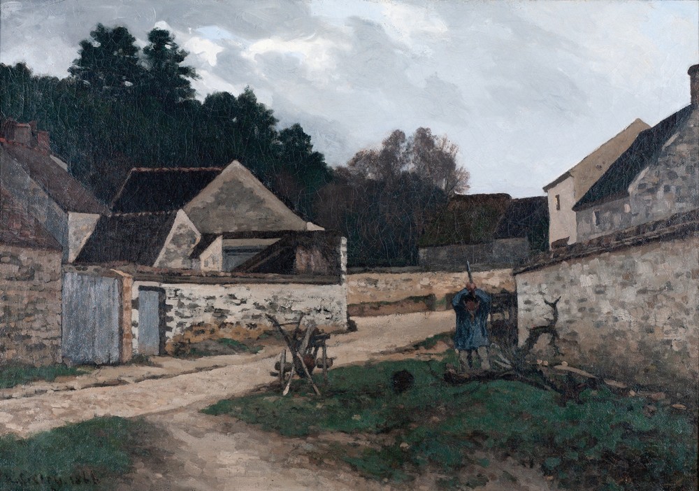 Rue de village à Marlotte (Village Street in Marlotte)