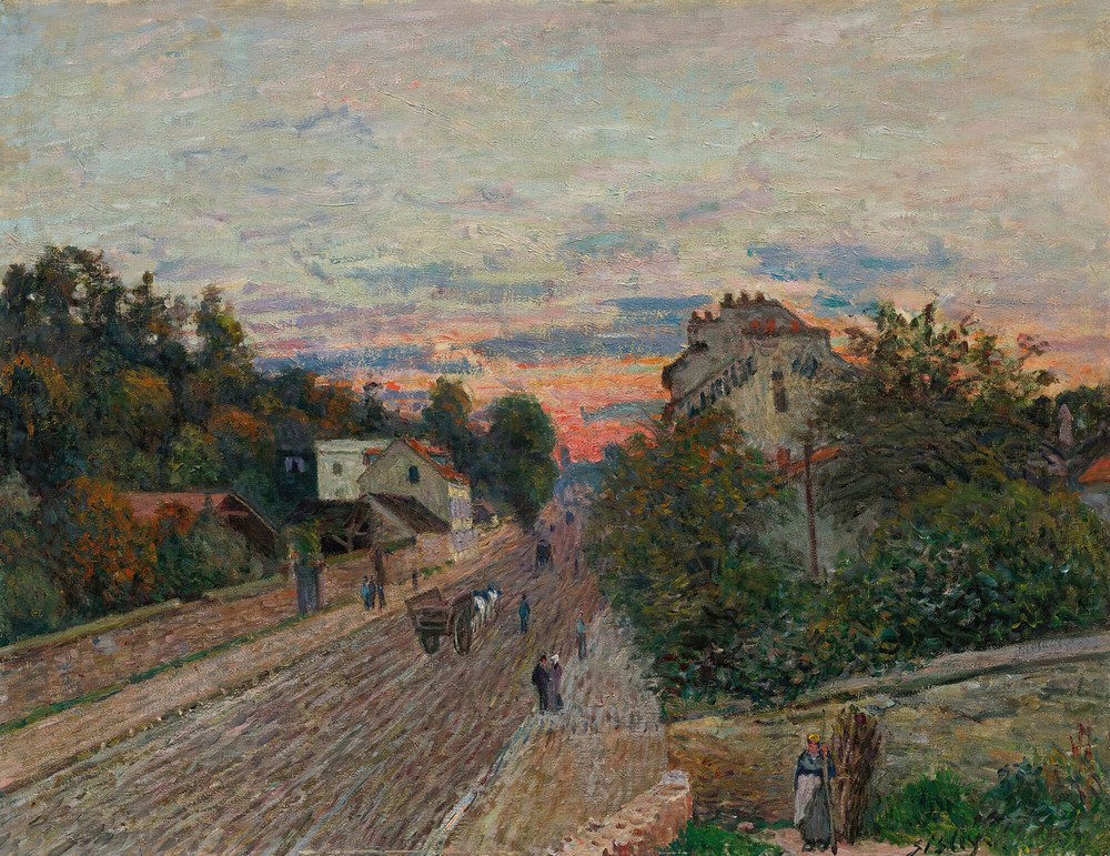 Coucher De Soleil, La Route De Versailles À Chavilles