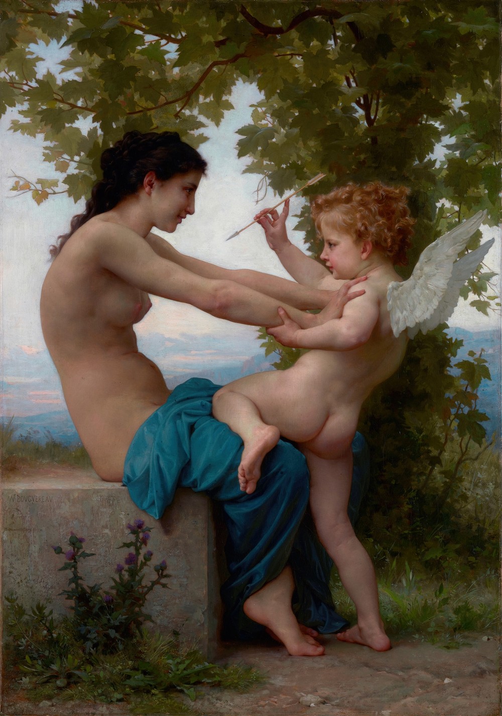 A Young Girl Defending Herself against Eros (about 1880)
