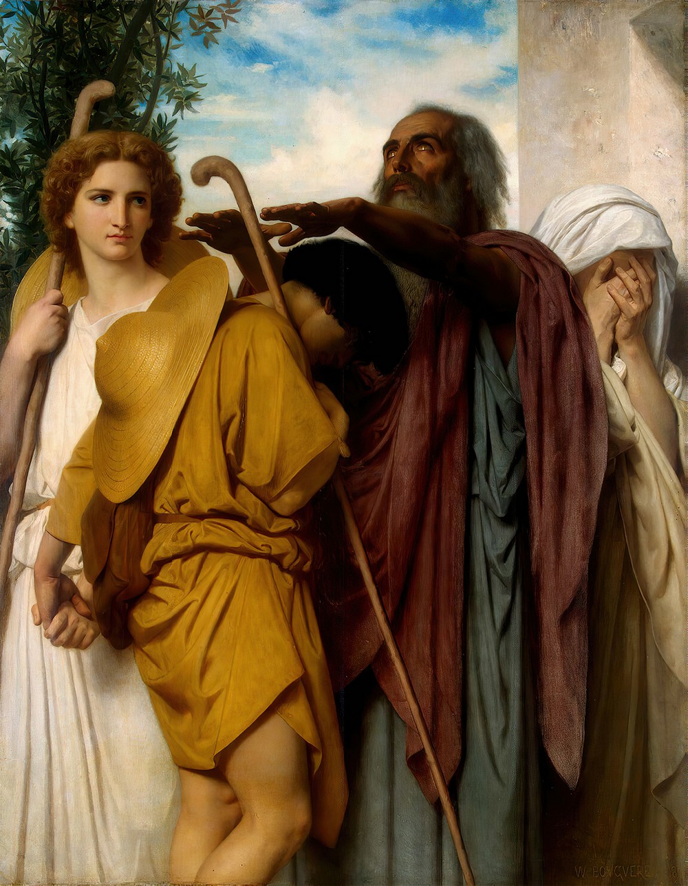 Tobias Saying Good-Bye To His Father