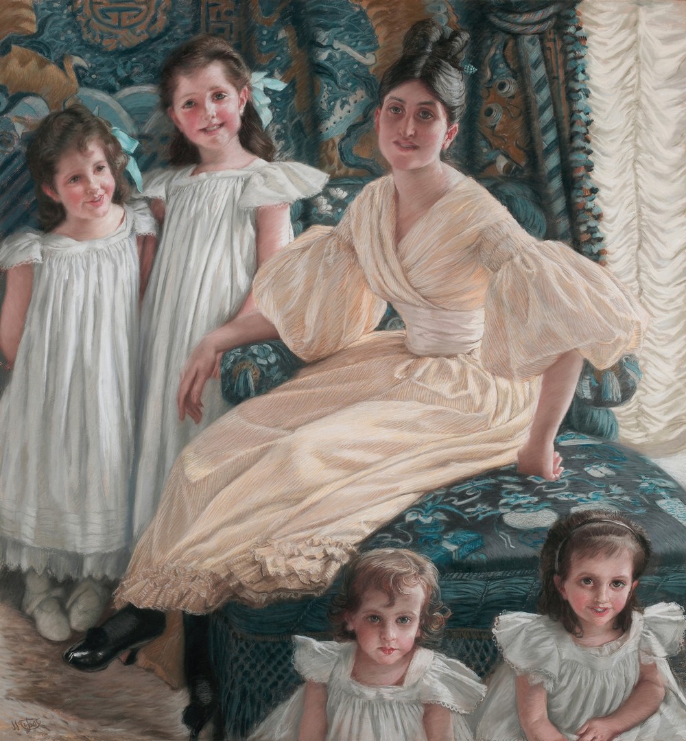 Comtesse d’Yanville and Her Four Children (circa 1895)