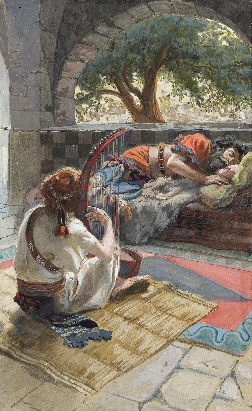 David Plays the Harp Before Saul (c. 1896-1902)
