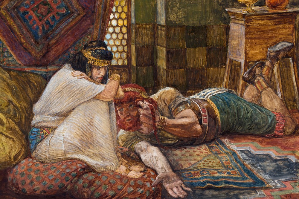 Samson Reveals His Secret to Delilah (c. 1896-1902)