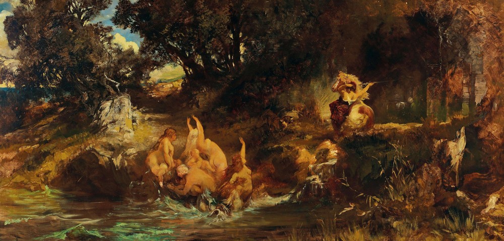 Die Nixen And Der Tiger (The Mermaids And The Tiger) (Ca. 1872-73)