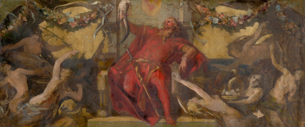 (Study for the Decorative Panel) Gambrinus