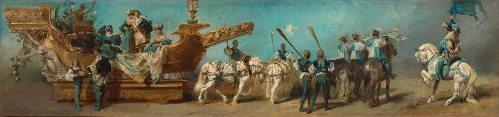 Entwurf zum Festzug 1879 – Die Donaudampfschifffahrtsgesellschaft