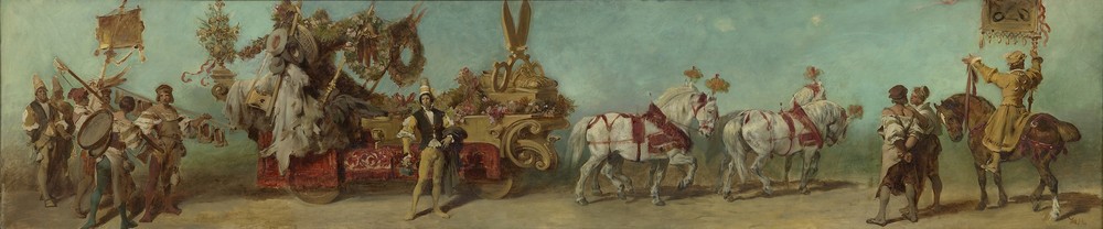 Entwurf zum Festzug 1879 – Die Bekleidungsindustrie