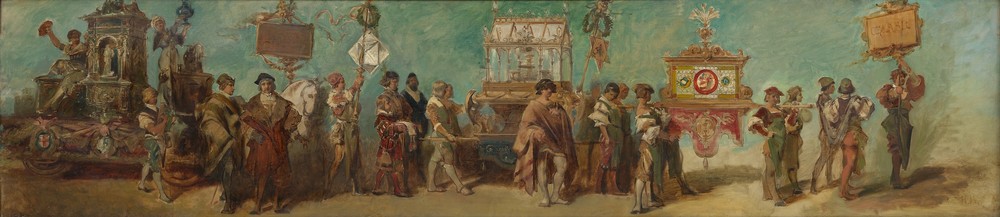 Entwurf zum Festzug 1879 – Die Hafner und Glaser