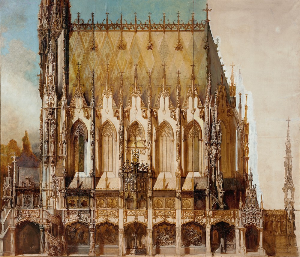 Gotische Grabkirche St. Michael, Seitenansicht