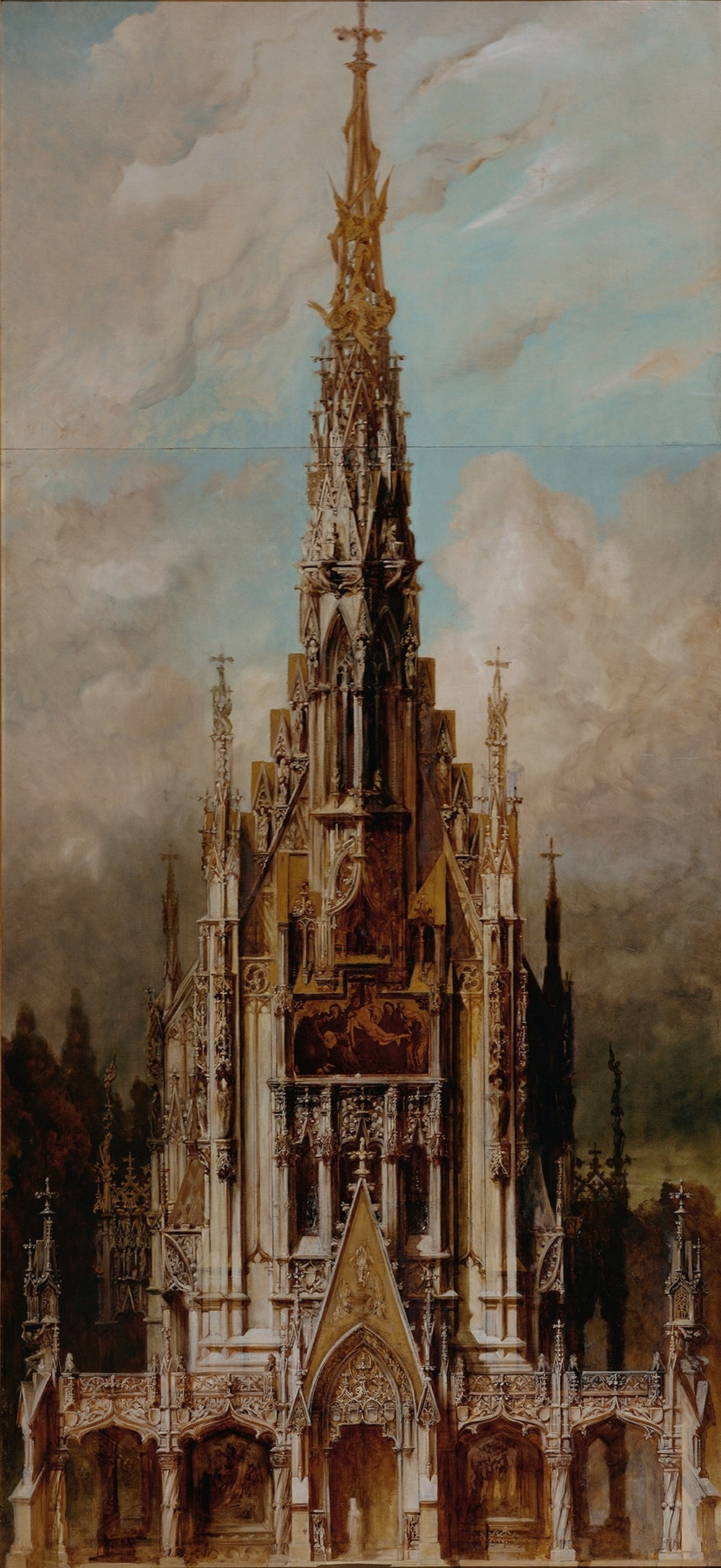 Gotische Grabkirche St. Michael, Turmfassade