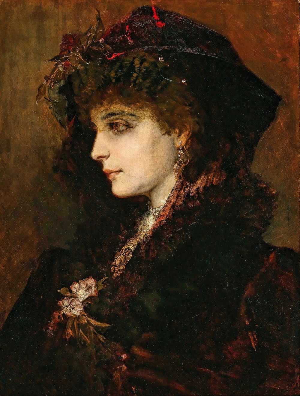 Portrait of a Young Lady in Profile (c. 1874)