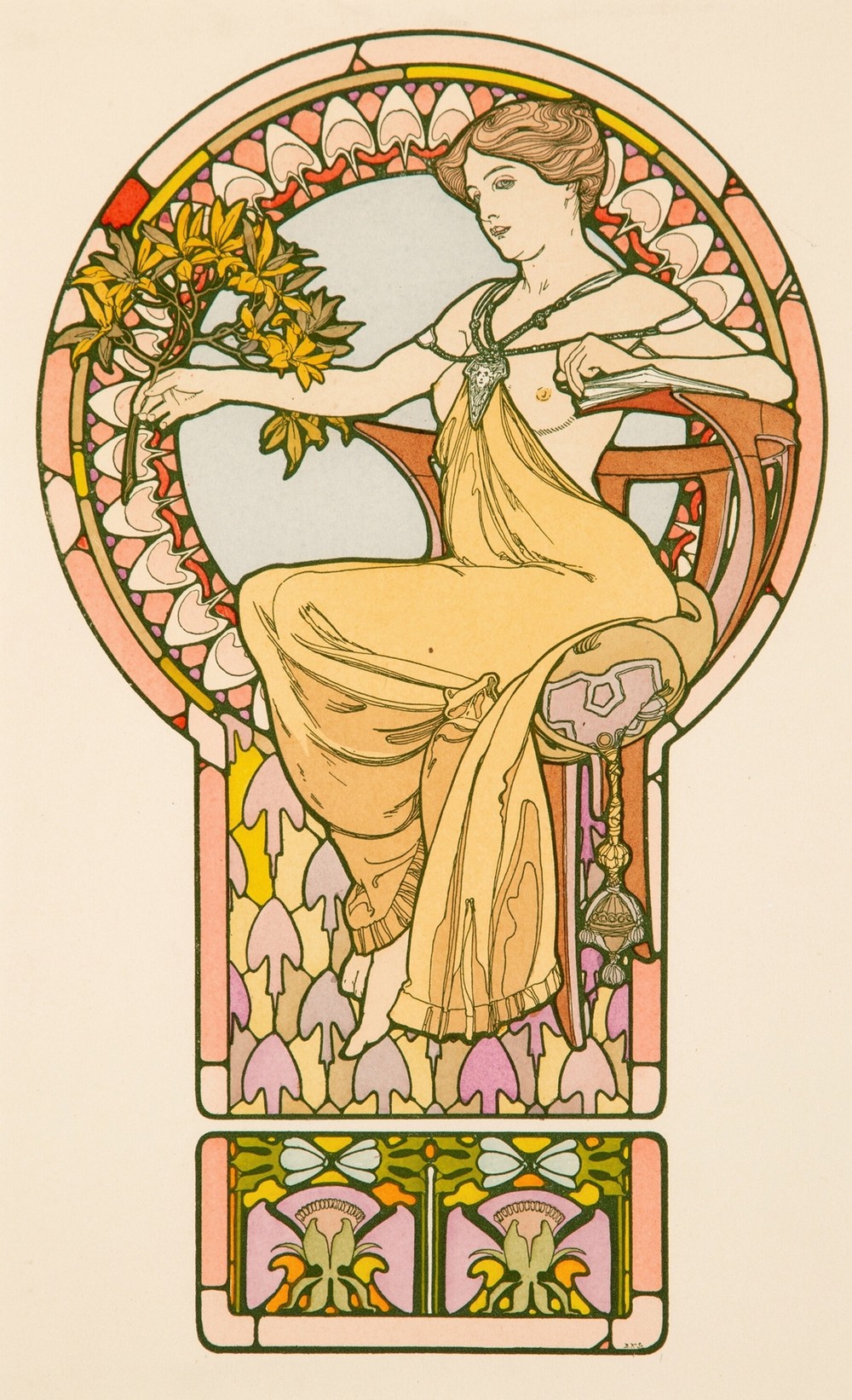 Seated Woman, plate no. 48 from Documents Décoratifs