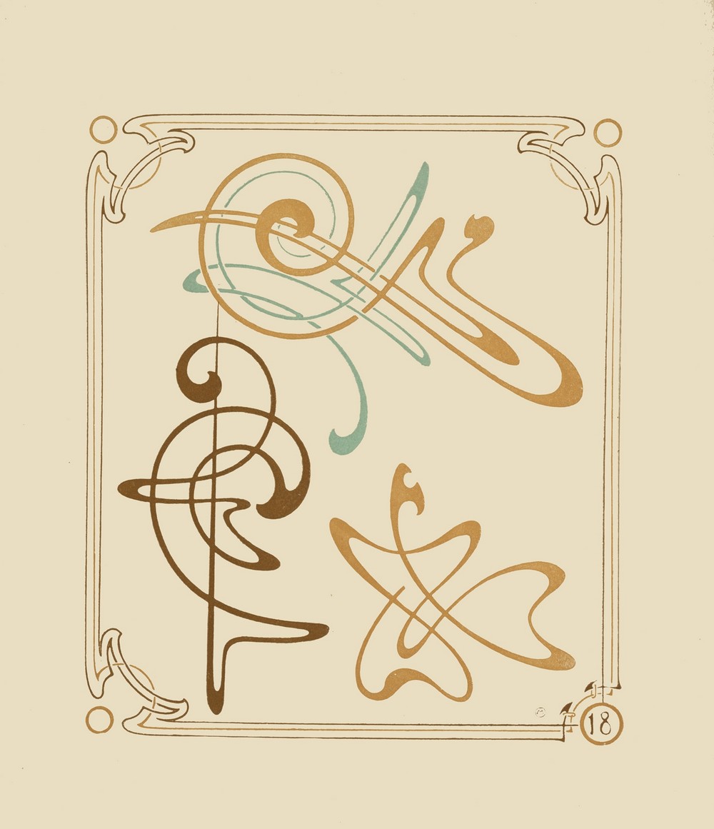 Abstract design based on arabesques
