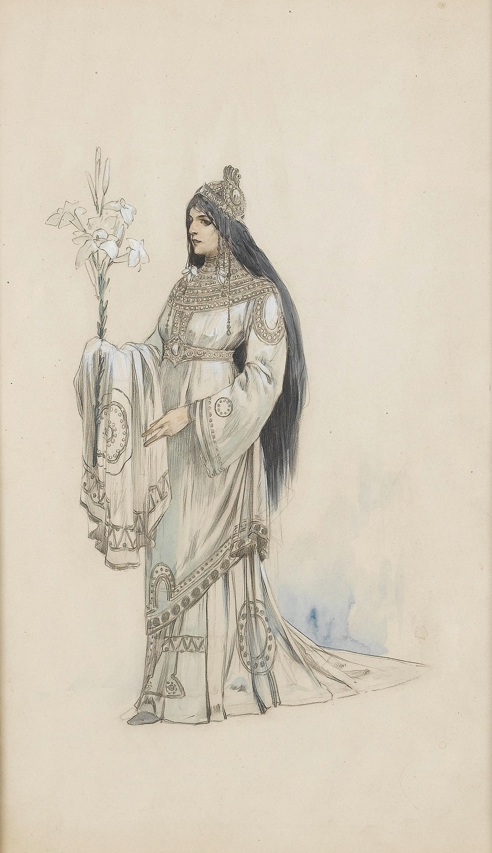 A costume design for the Théâtre de la Renaissance, Paris