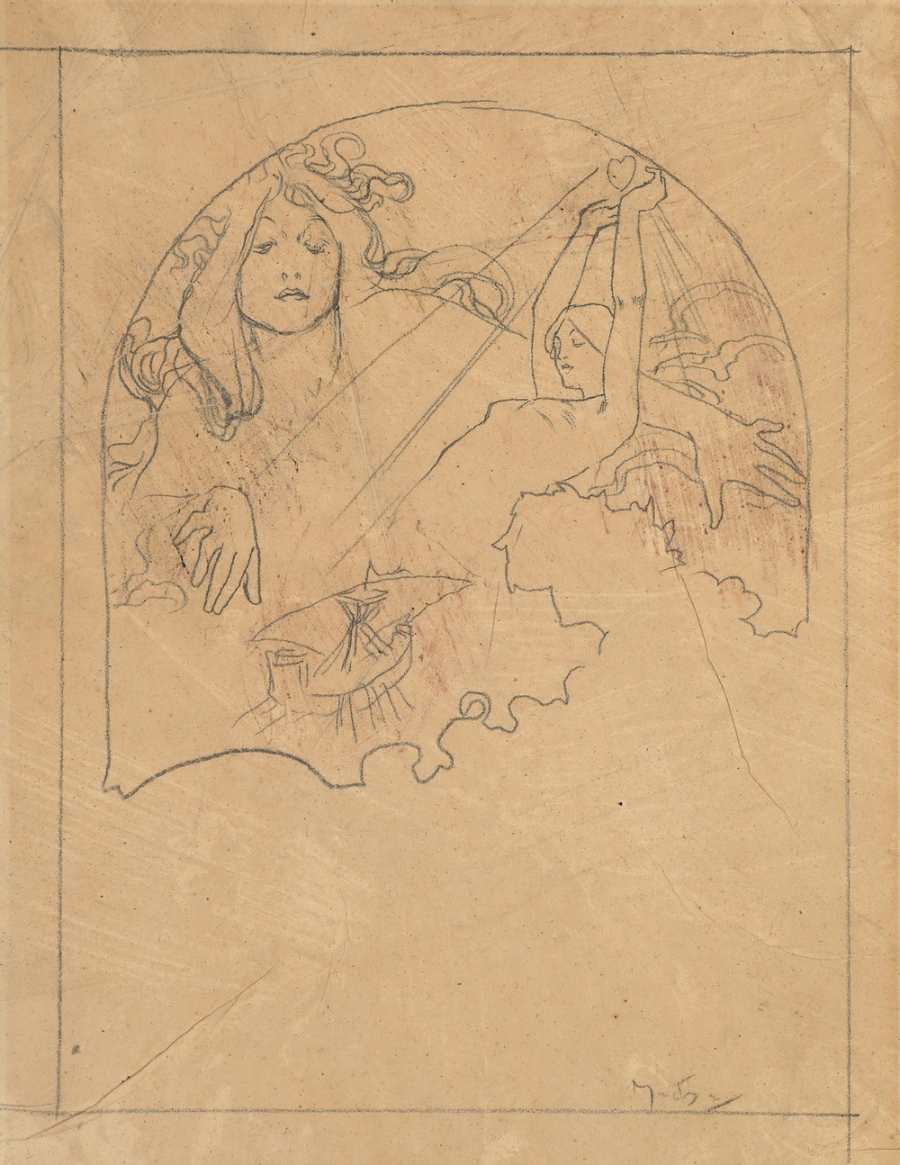Two female figures