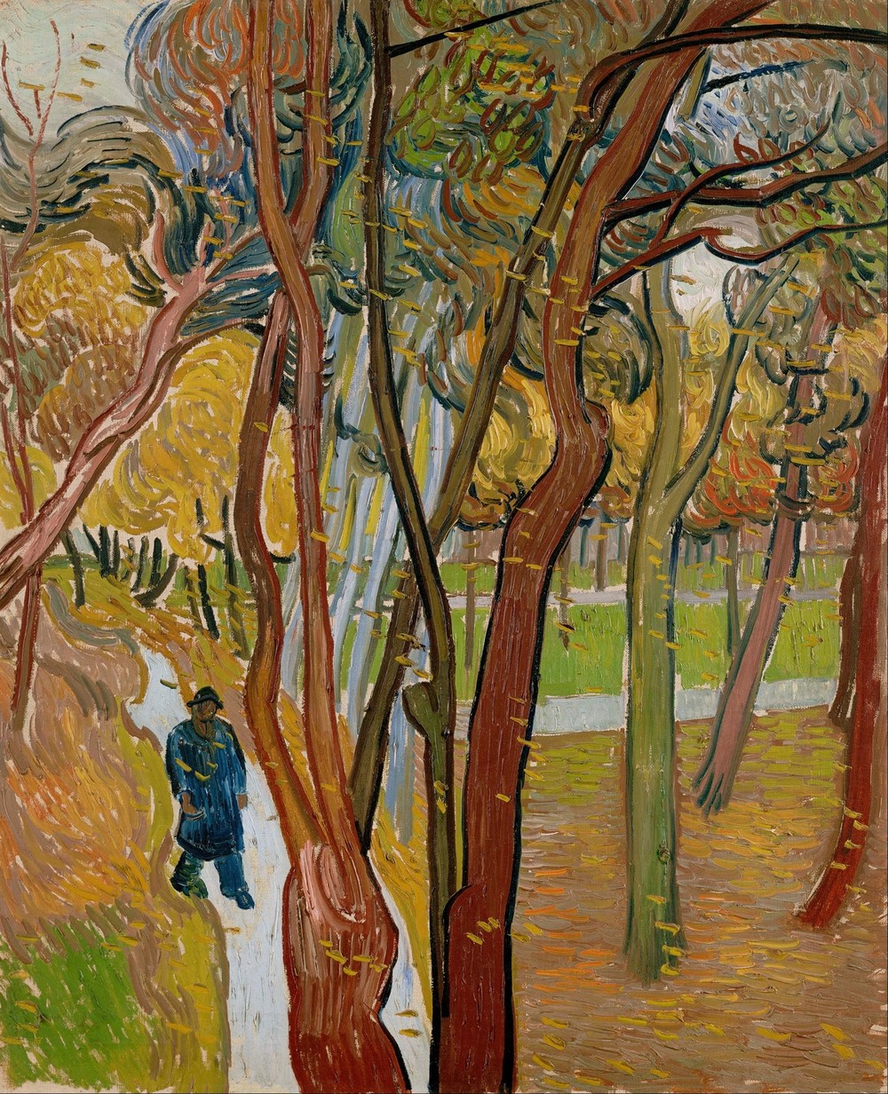 The garden of Saint Paul’s Hospital (`The fall of the leaves’)