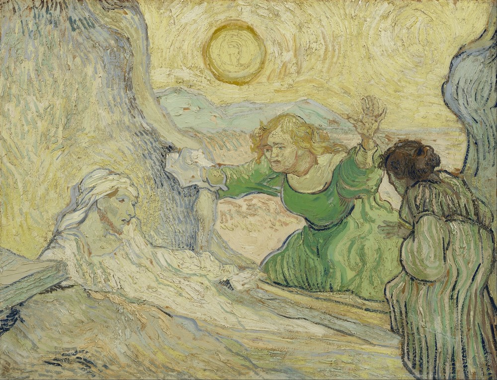 The raising of Lazarus (after Rembrandt)