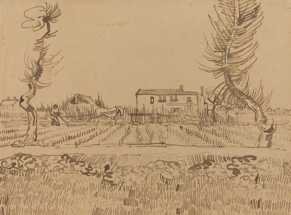Ploughman in the Fields near Arles