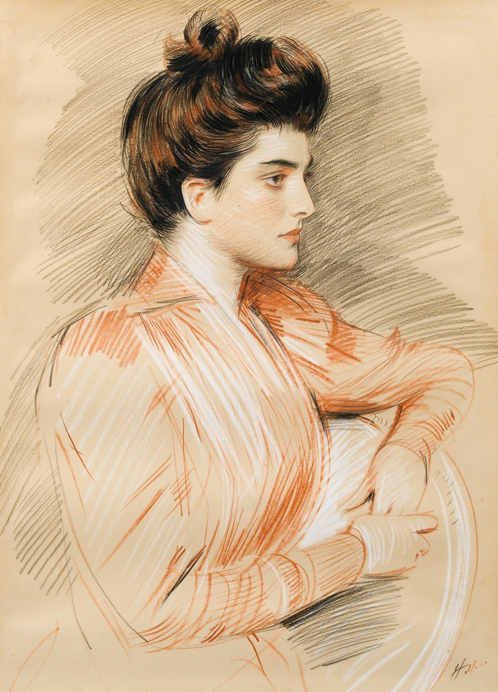 Profile Portrait Of Elisabeth Van Biema