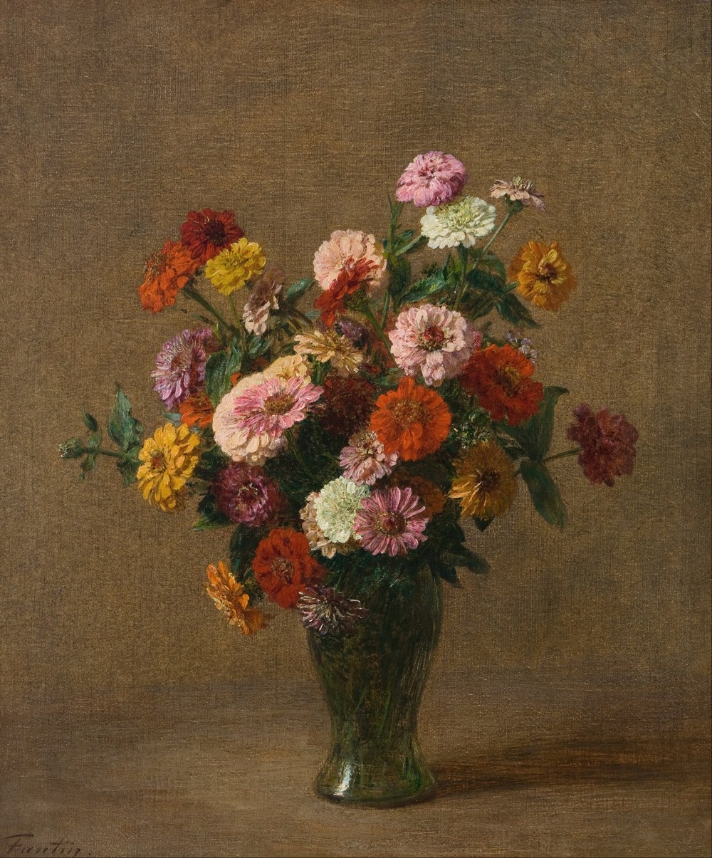 Zinnias (circa 1897)
