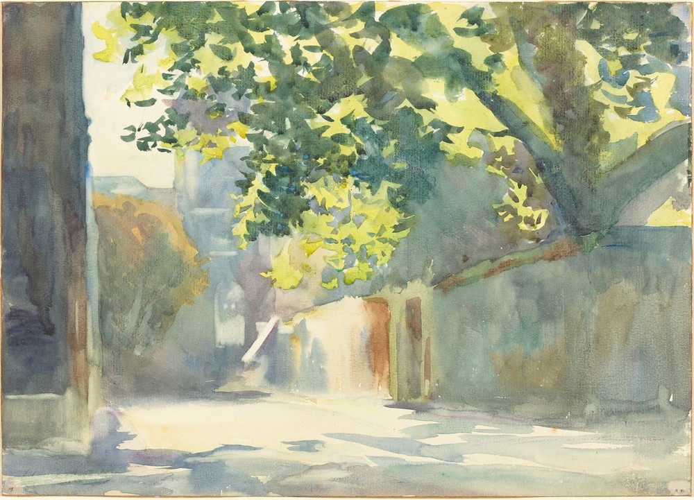 Sunlit Wall Under a Tree (c. 1913)