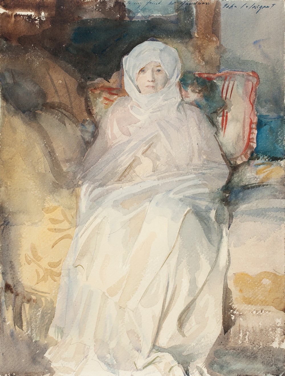 Mrs. Gardner in White
