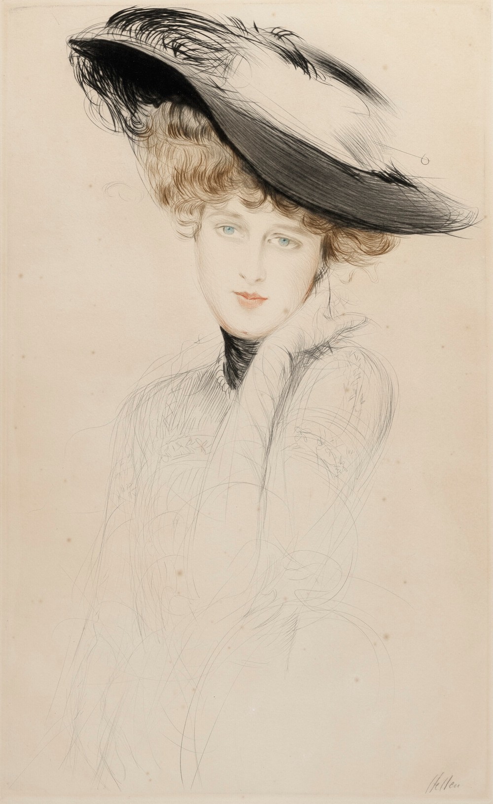 Portrait de femme au chapeau